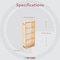 Rev-A-Shelf Maple Wood; Steel, Natural Maple, 5 in W, 26.25 in H, 10.75 in D 448-WC-5C - alternate 2
